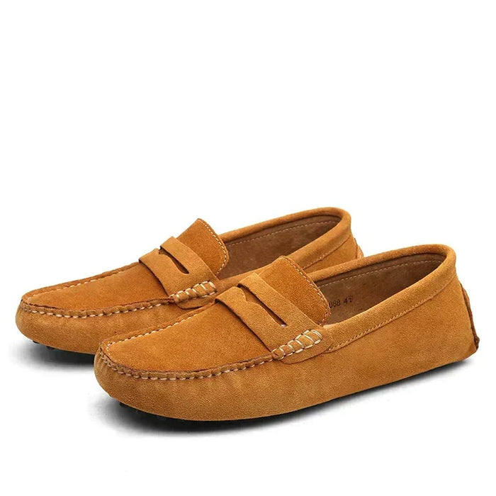Herr Loafers i Mockamokasinstil med Gummisula