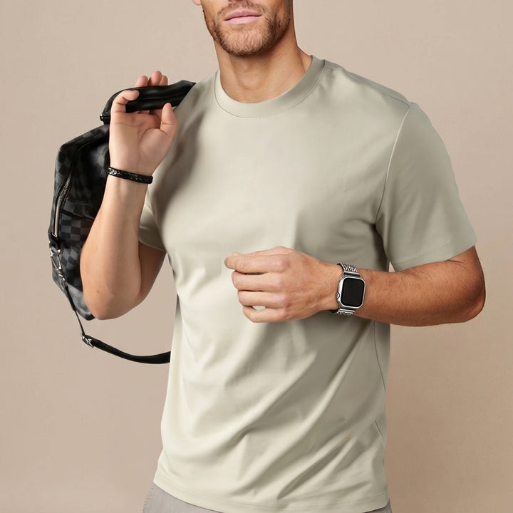 Herr-T-shirt | Slim fit | Rund hals | Sommar