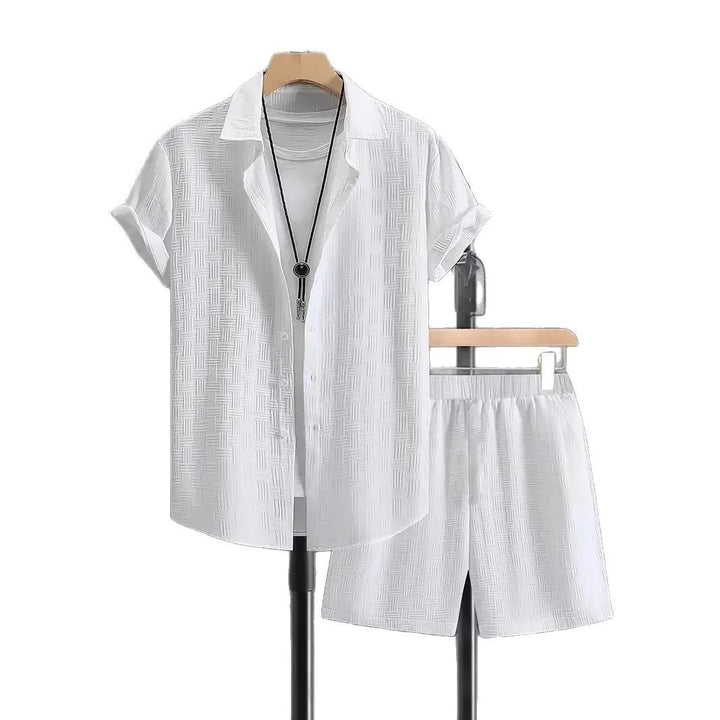 Herr Set | Elegant | Med Knappar | Sommar