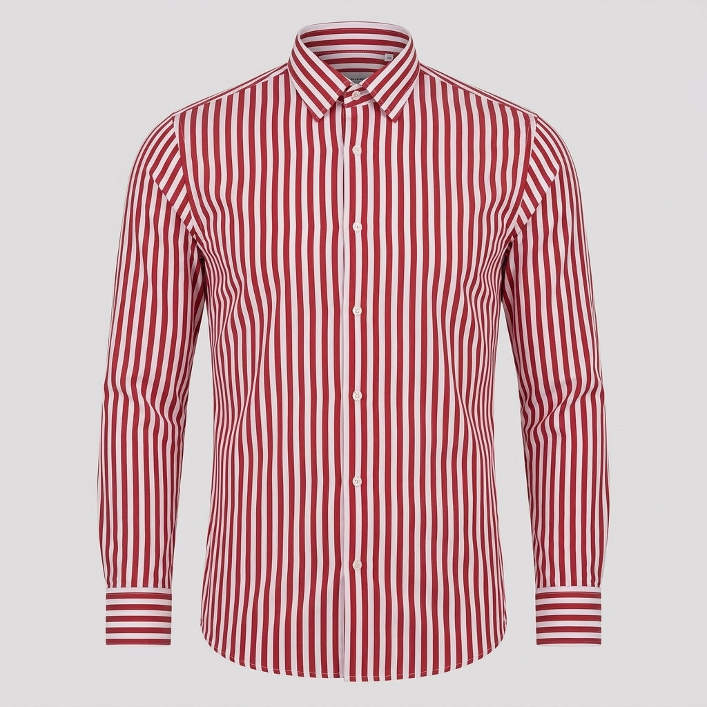Herr Skjorta | Elegant | Med Knappar | Sommar