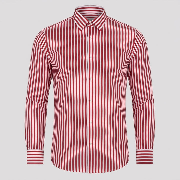 Herr Skjorta | Elegant | Med Knappar | Sommar