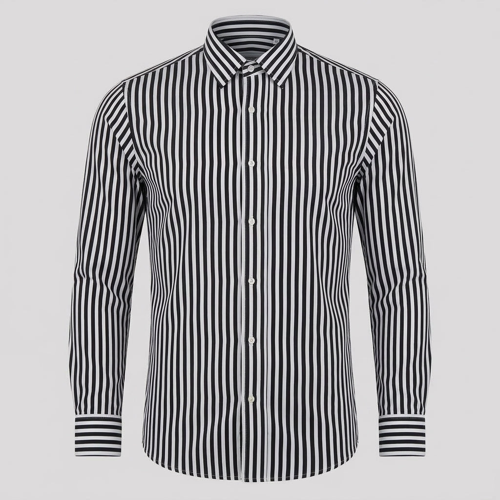 Herr Skjorta | Elegant | Med Knappar | Sommar