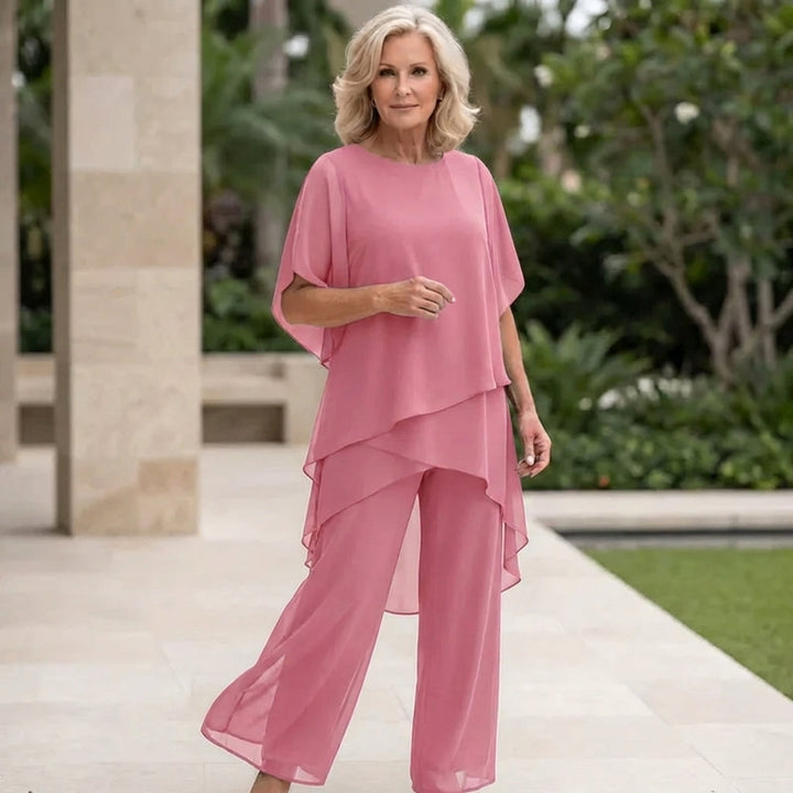 Dam Elegant Draperad Palazzo Byxset - Sofistikerad stil