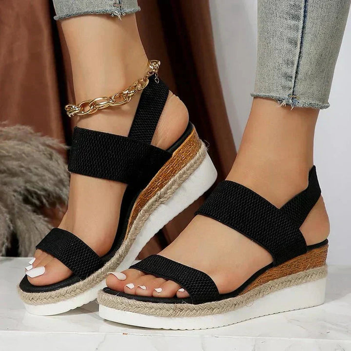 Dam Kilklack Sandaler Öppen Tå Två Remmar – Strandvakation