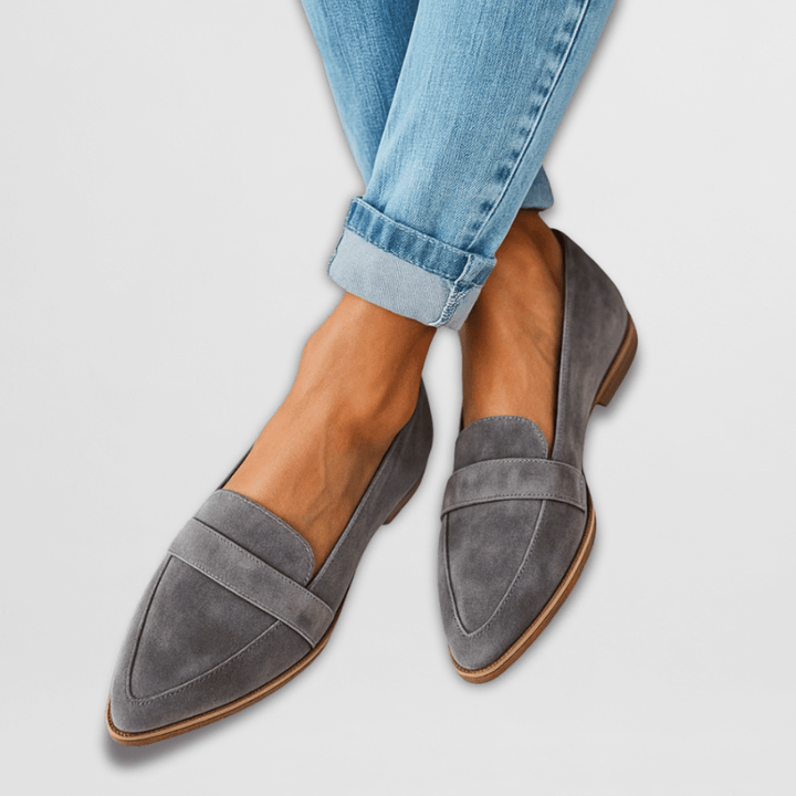 Dam Loafers i mjuk mocka - Ortopedisk komfort