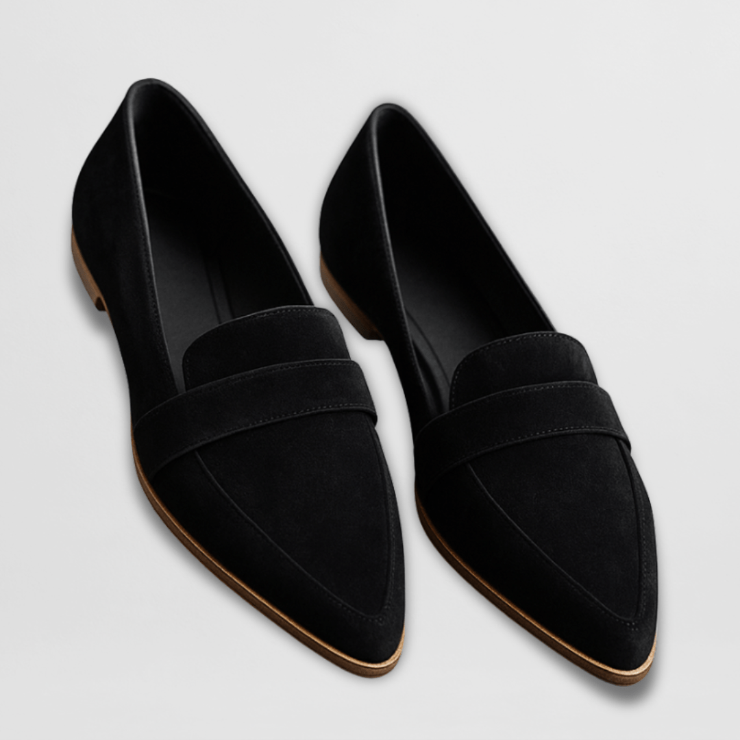 Dam Loafers i mjuk mocka - Ortopedisk komfort