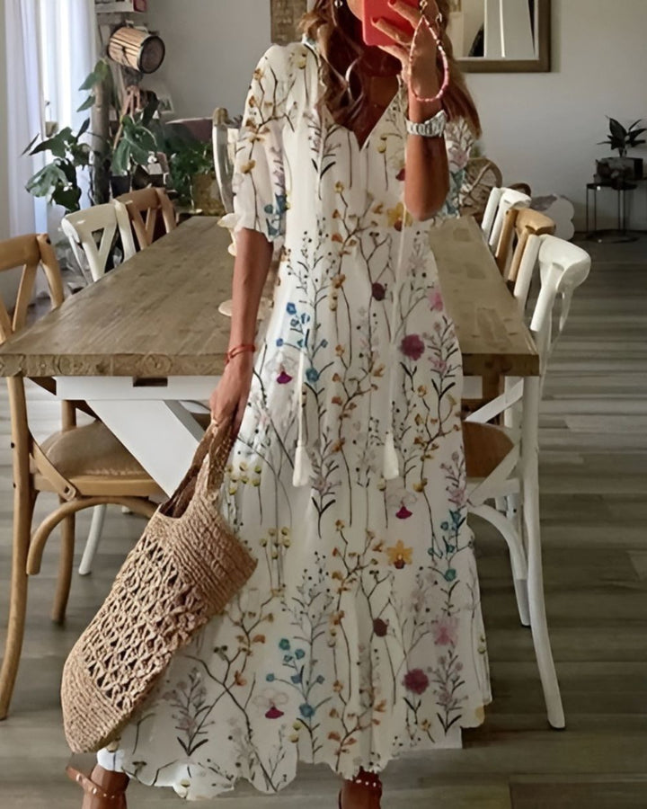 Dams Klänning | Maxi | Blommig | Sommar