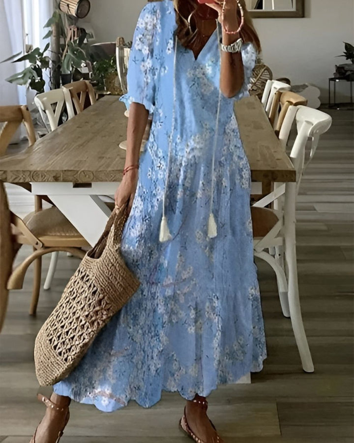 Dams Klänning | Maxi | Blommig | Sommar