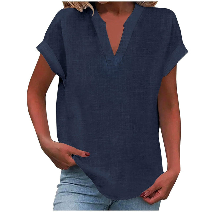 Dam Topp | V-ringad | Linnelook | Sommar