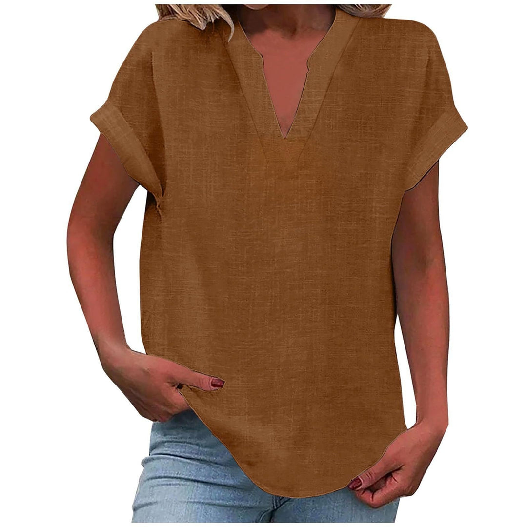 Dam Topp | V-ringad | Linnelook | Sommar