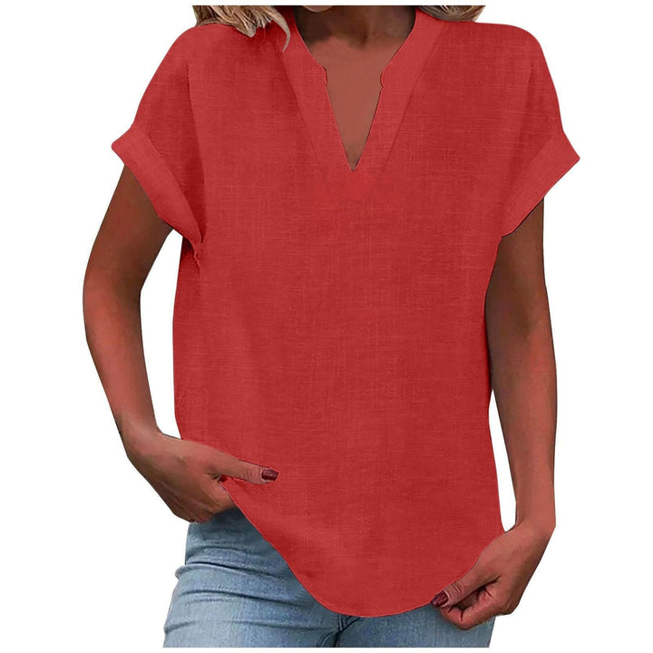 Dam Topp | V-ringad | Linnelook | Sommar