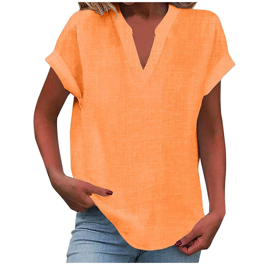 Dam Topp | V-ringad | Linnelook | Sommar