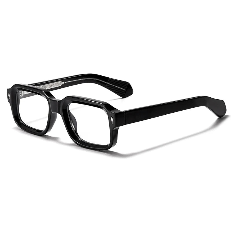 Herr Glasögon | Fyrkantig Ram | Retro Stil | Sommar