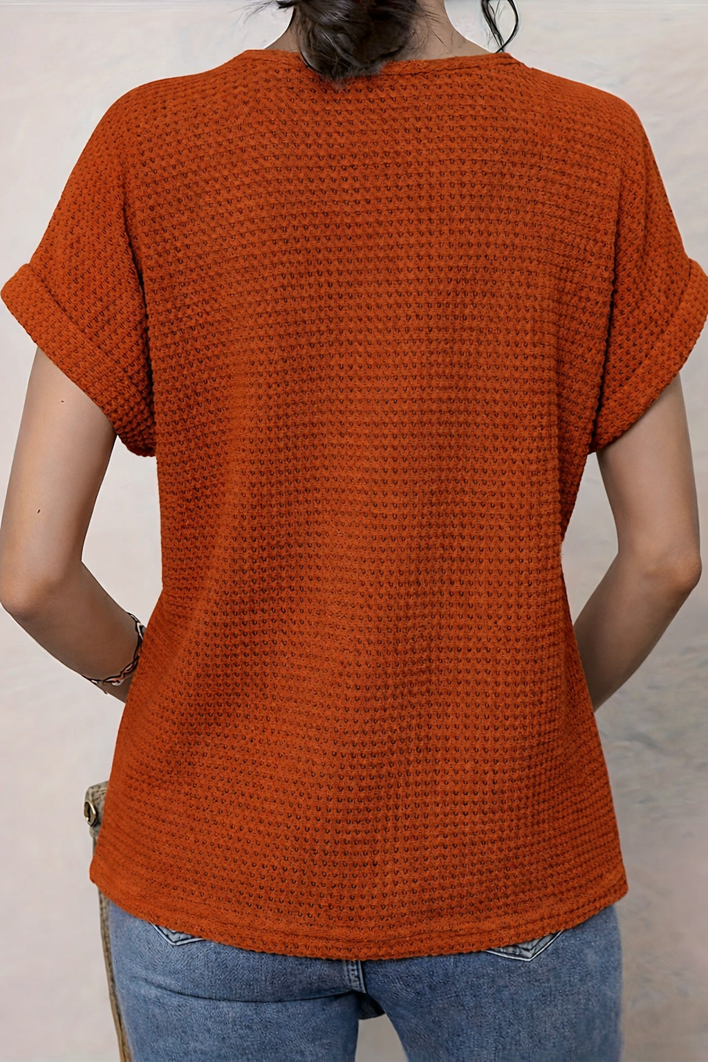 Dam Blus | Kort Ärmar | Broderad | Sommar