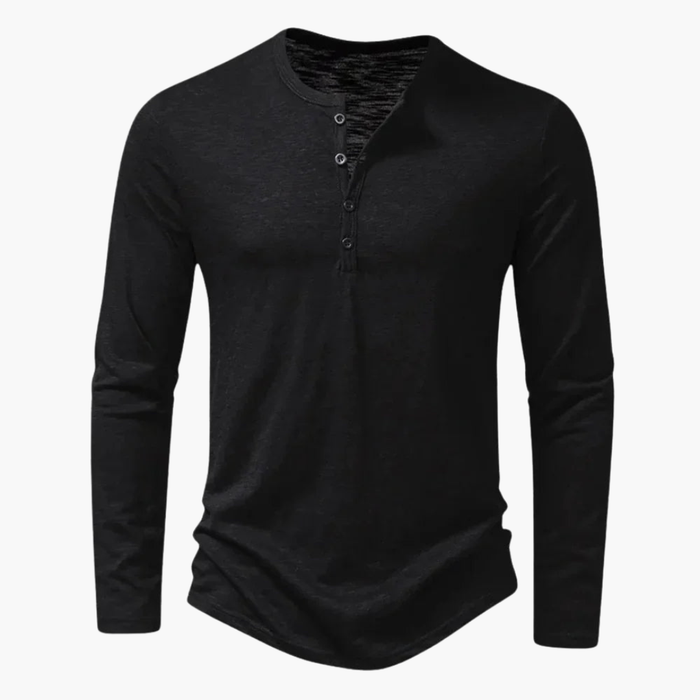 Herr T-shirt | Slim Fit | Med Knappar | Sommar