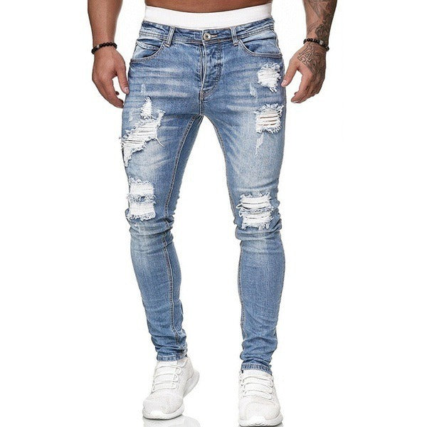 Herr Jeans | Slimfit Tapered | Distressed Detaljer | Sommar