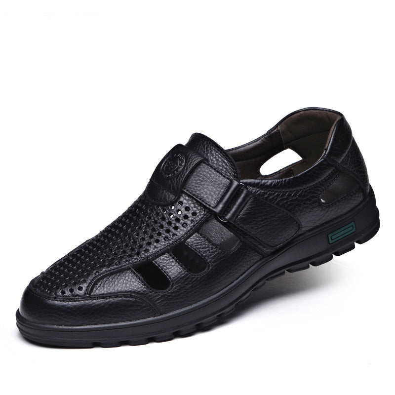 Herr Sandaler | Elegant Komfort | Med Kardborre | Sommar