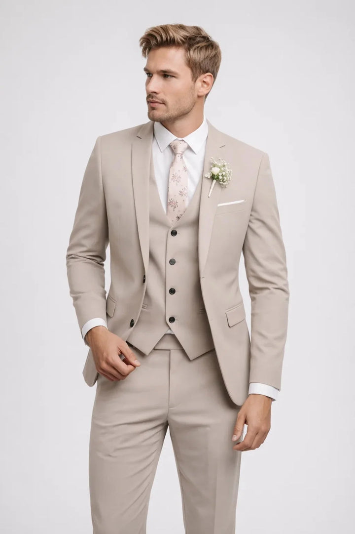 Herr Set | Elegant Slimfit | Met Knoopjes | Formeel