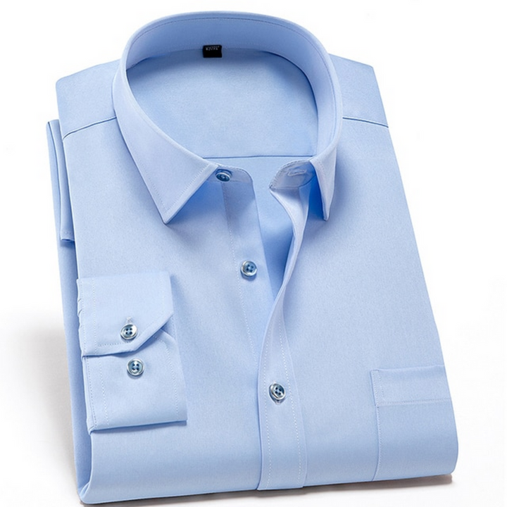 Herr Skjorta | Slimfit Elegant | Med Knappar | Sommar