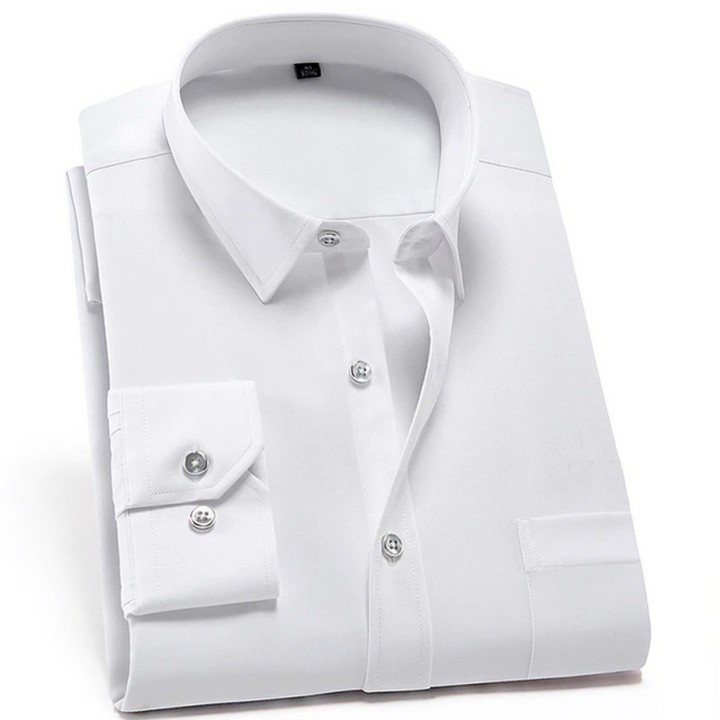 Herr Skjorta | Slimfit Elegant | Med Knappar | Sommar