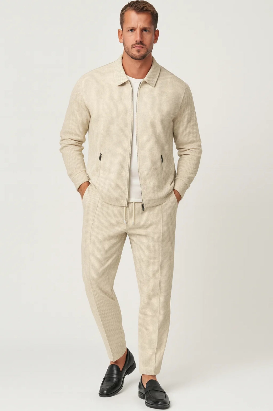 Herr Set | Elegant Slimfit | Dragkedja | Komfort