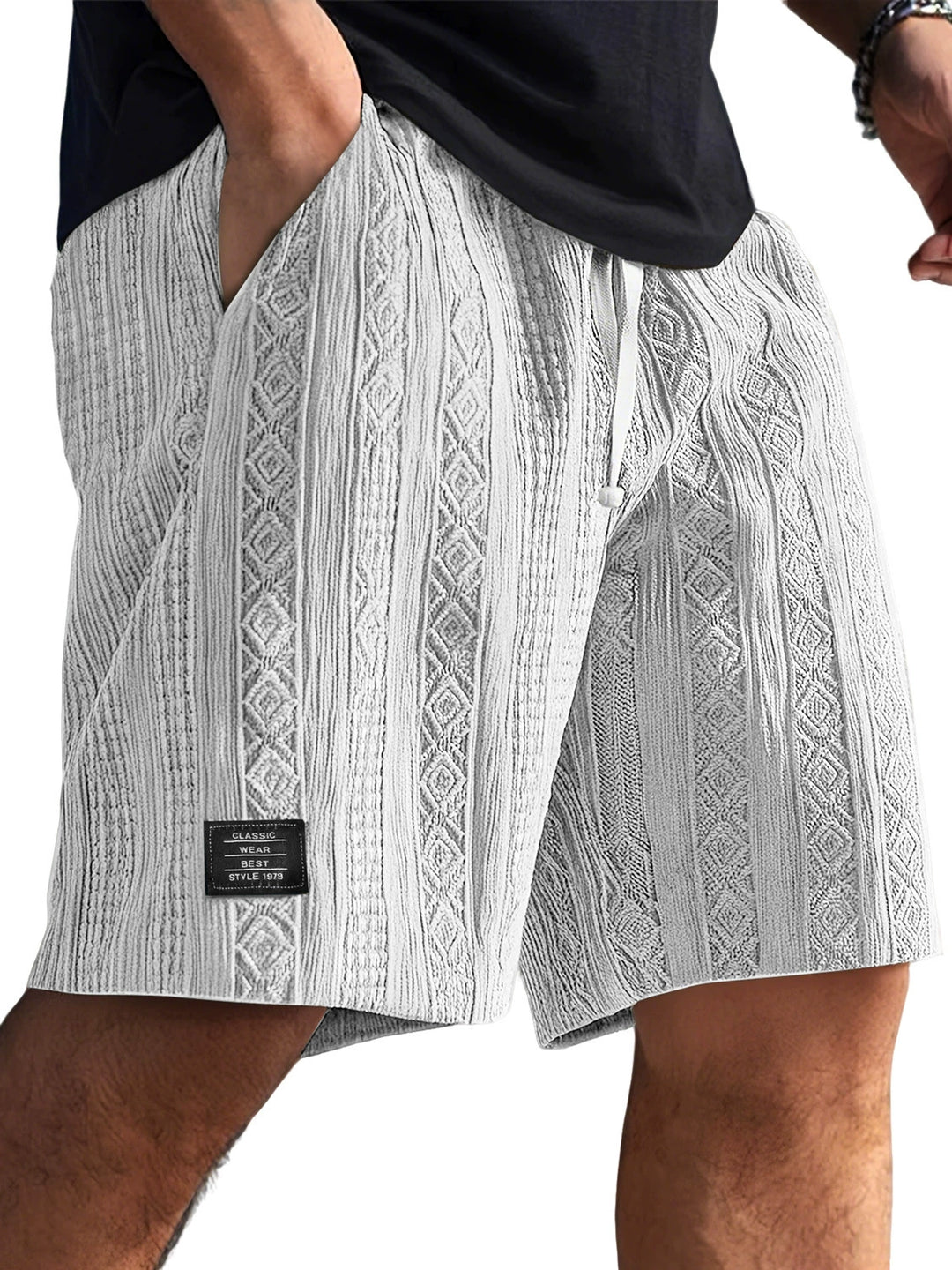 Herr Shorts | Retro | Elastisk Midja | Sommar