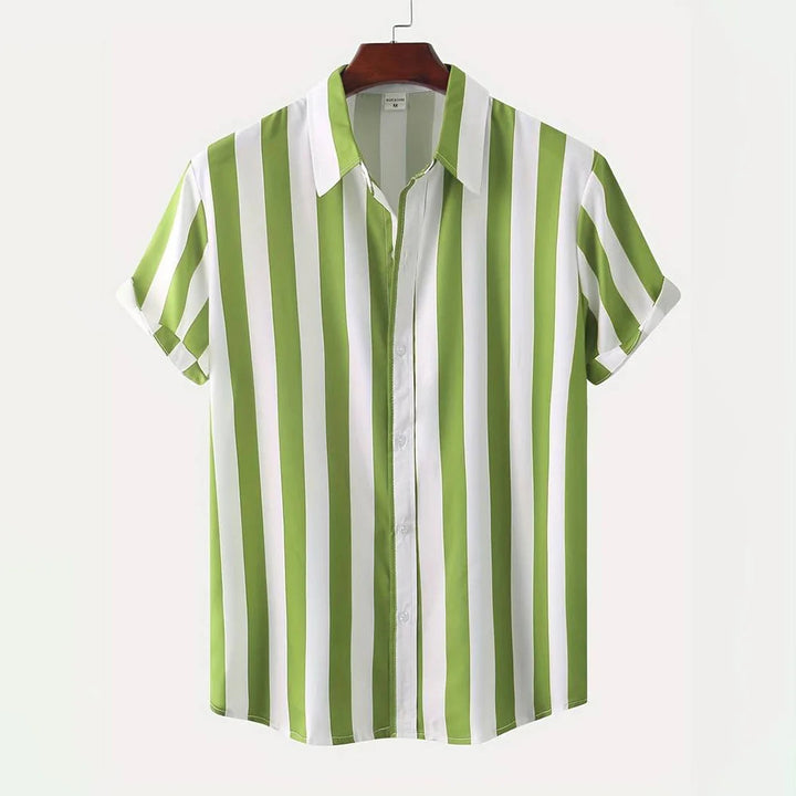 Herr Skjorta | Vertikala Paneler | Tidlös Stil | Sommar