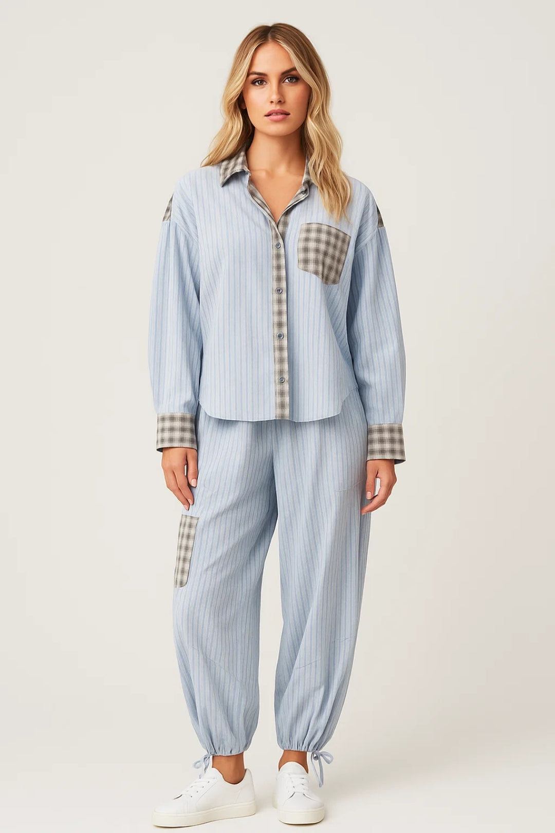 Dam Set | Casual Oversized | Med Dragsko | Sommar