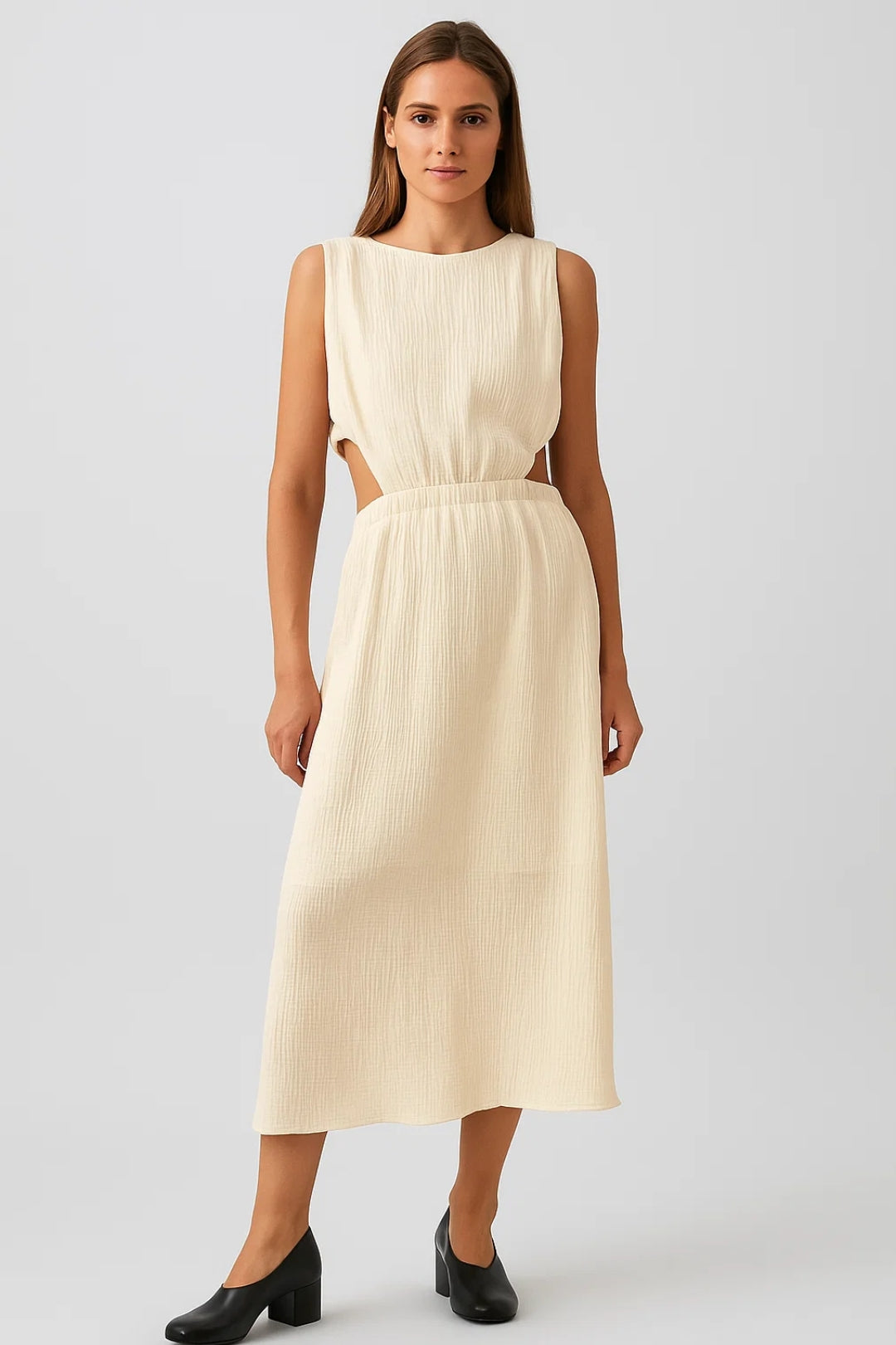 Dam Klänning | Elegant | Cut-out Detail | Sommar