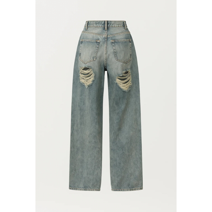 Damjeans | Raka ben och avslappnad passform | Eleganta Kläder