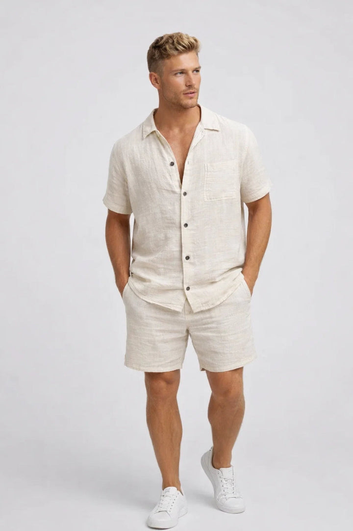 Herr Set | Casual Relaxed | Korta Ärmar | Komfort