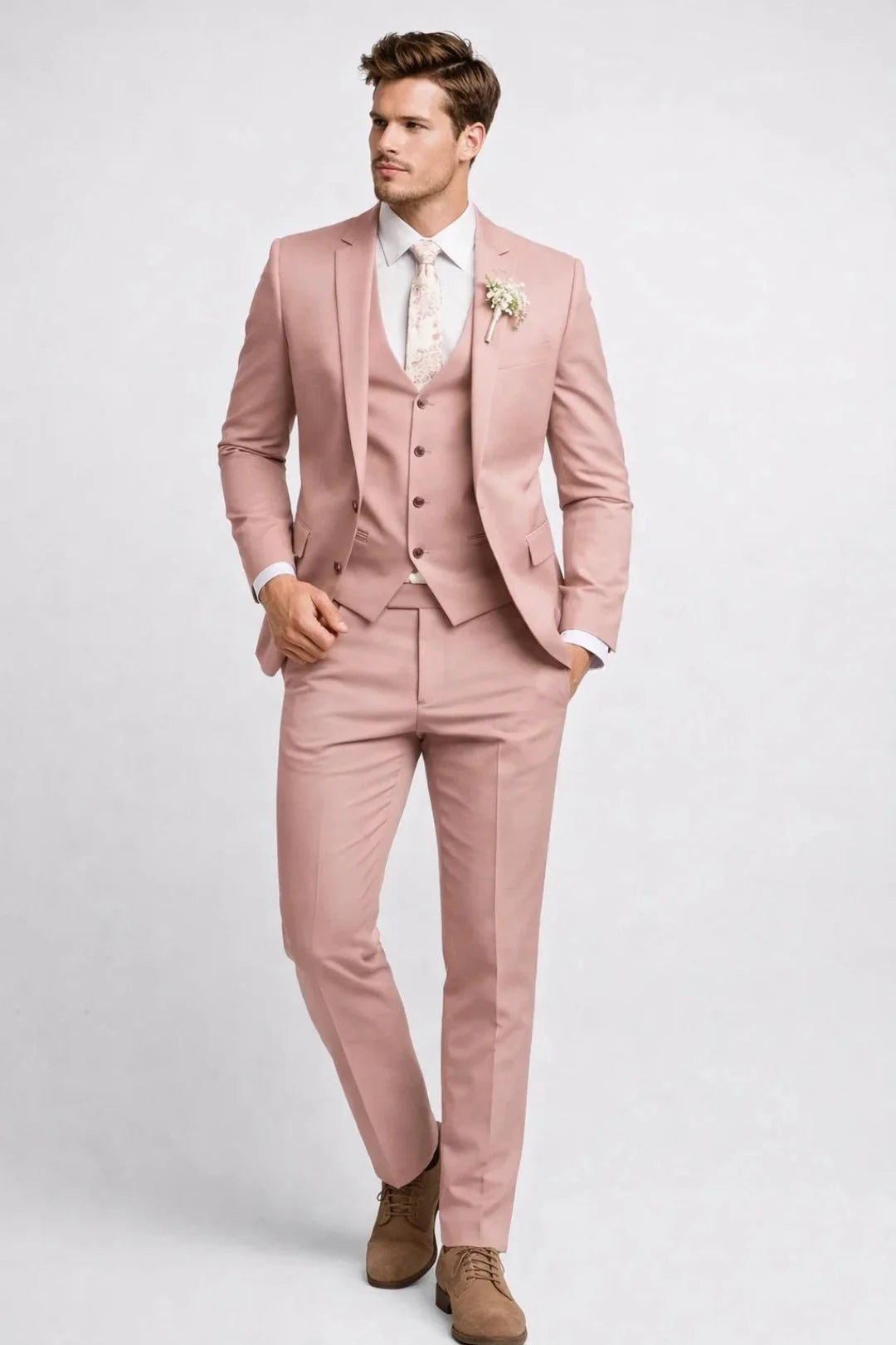 Herr Set | Elegant Slimfit | Met Knoopjes | Formeel