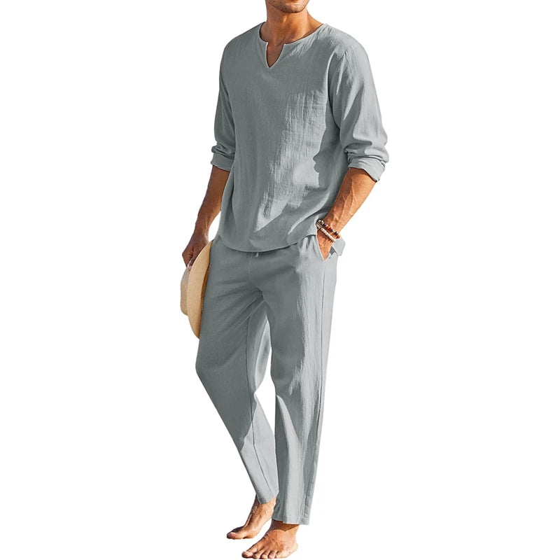 Herr Set | Oversized | Lång Ärm | Sommar