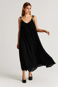 Dames Klänning | Oversized Elegant | Tunna Band | Sommar