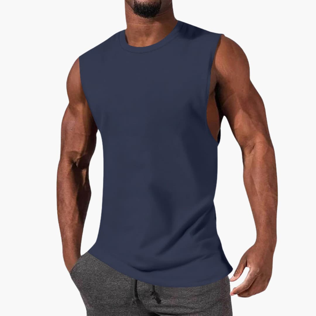 Herr Tanktop | Slim Fit | Ärmlös | Sommar
