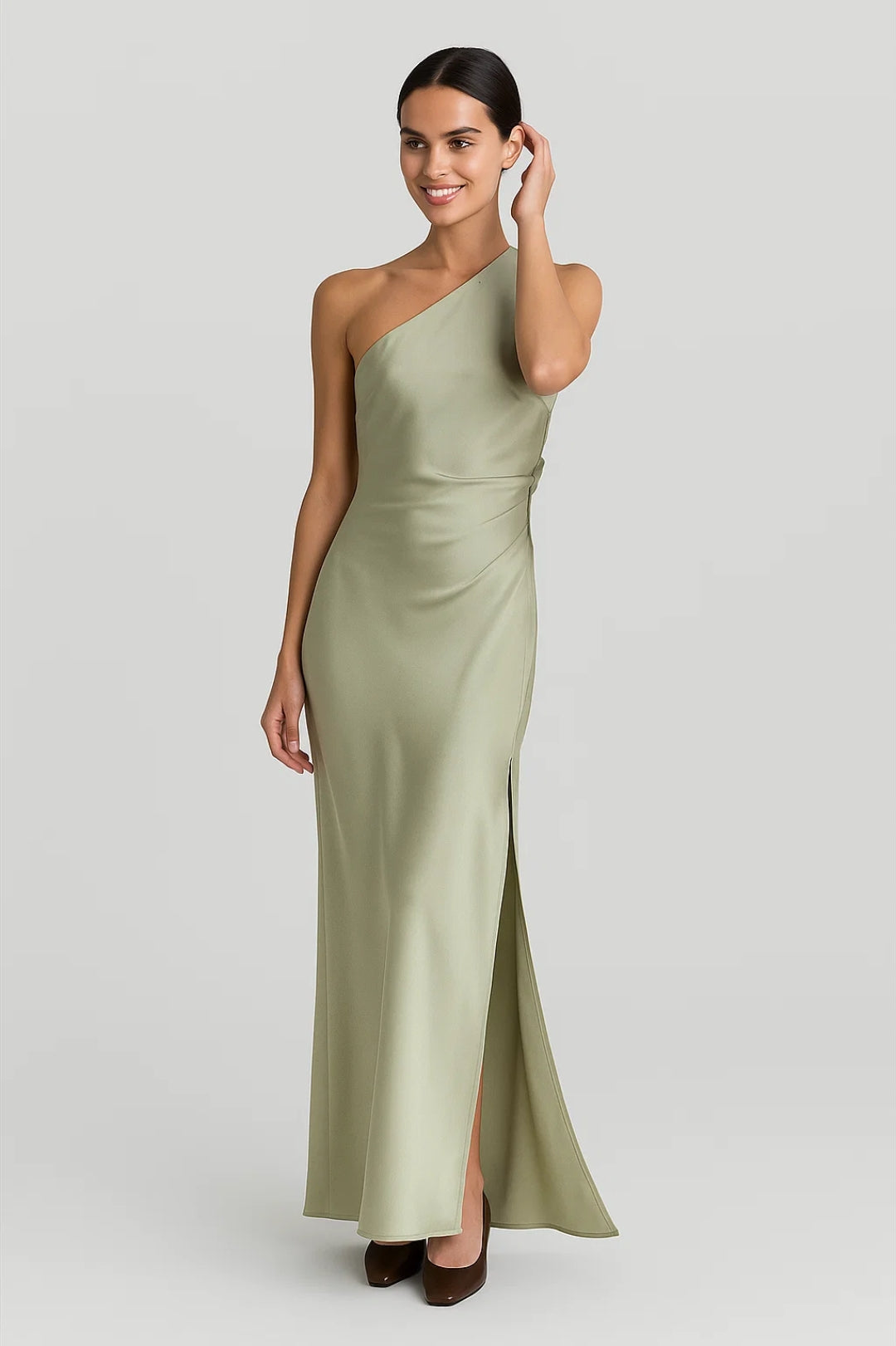 Dam Klänning | Elegant | One Shoulder | Med Slits | Sommar