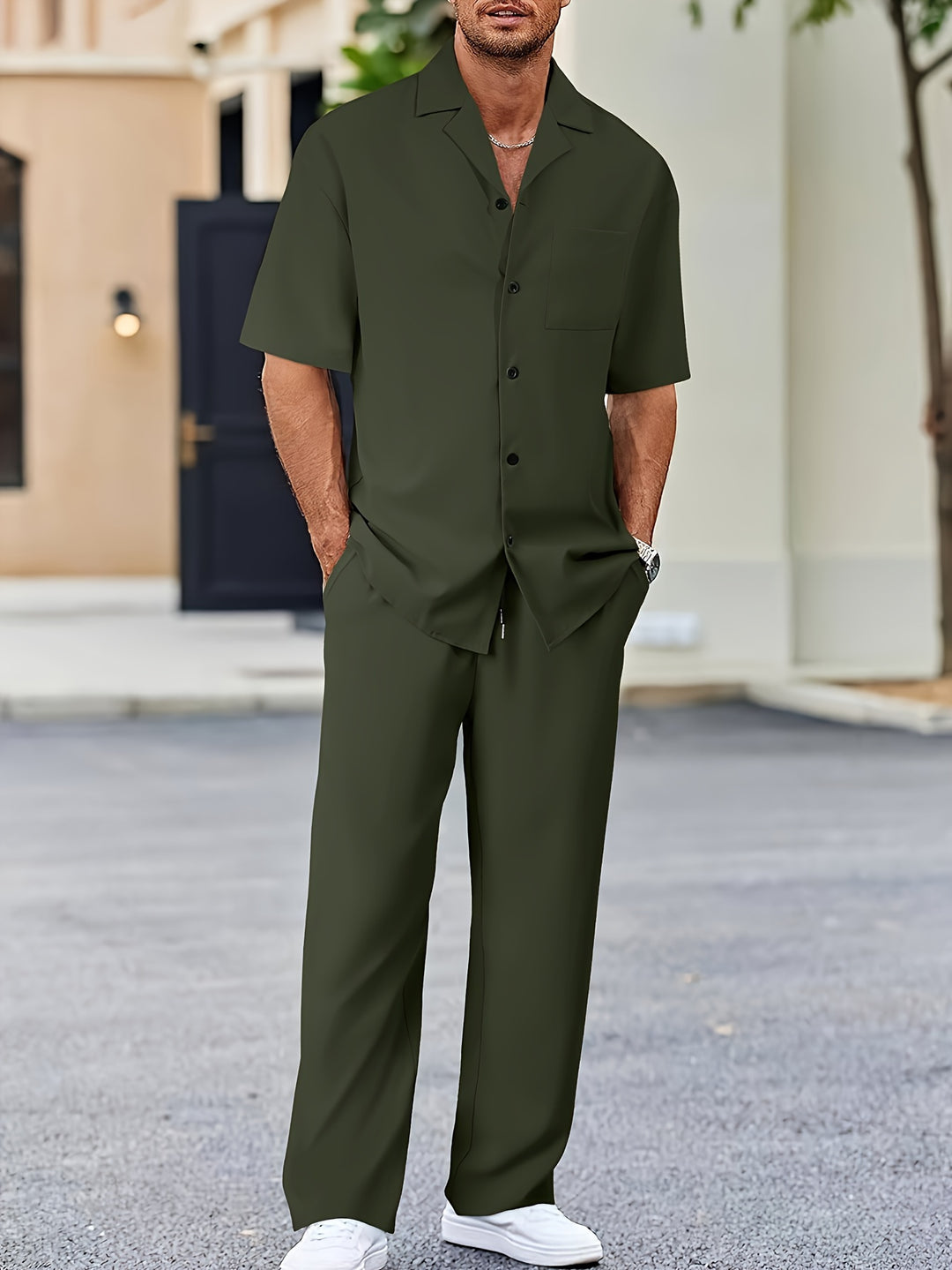Herr Set | Elegant | Korta Ärm | Sommar