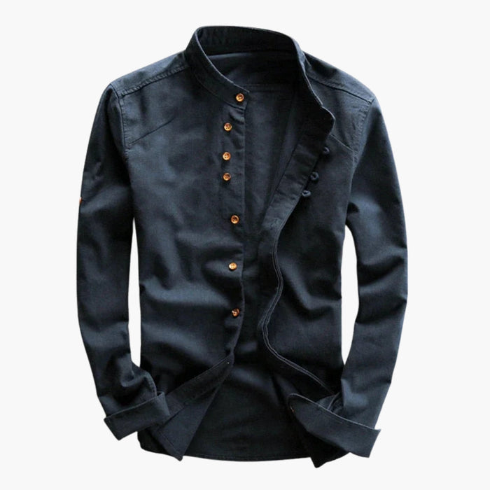 Herr Skjorta | Elegant | Med Knappar | Sommar