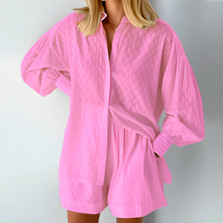 set för kvinnor | Blus och shorts | Trendig stil | Levande färger