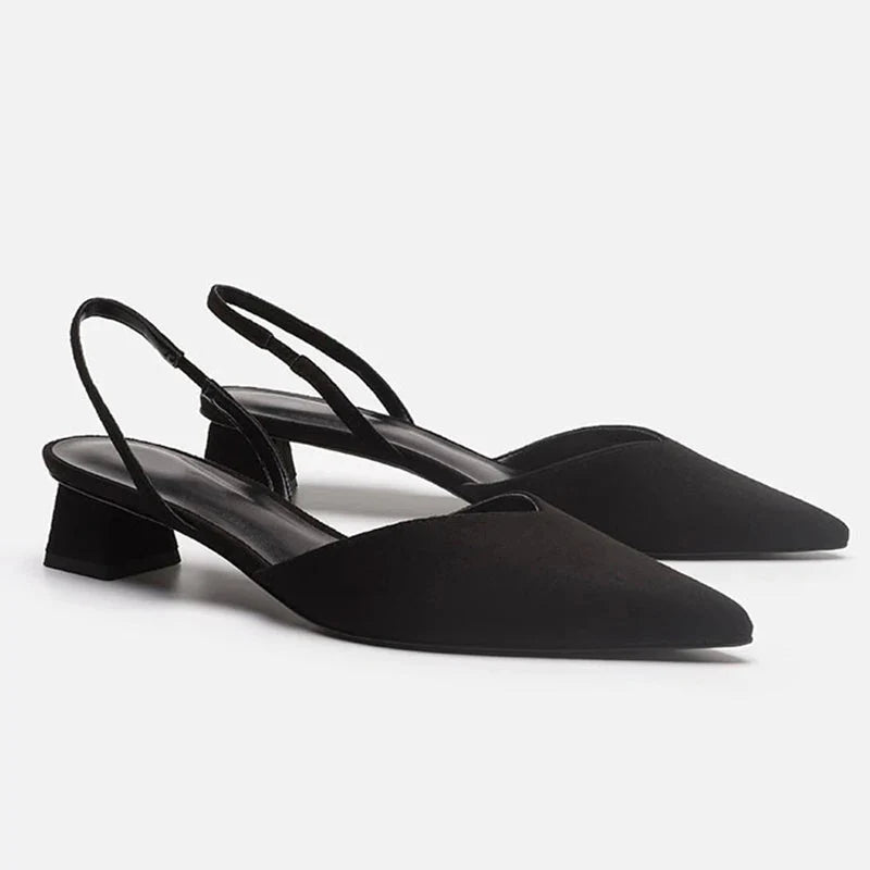 Kvinnor Sandaler | Spetsig Tå &amp; Låg Klack | Bekväm Design | Elegant Sommarstil