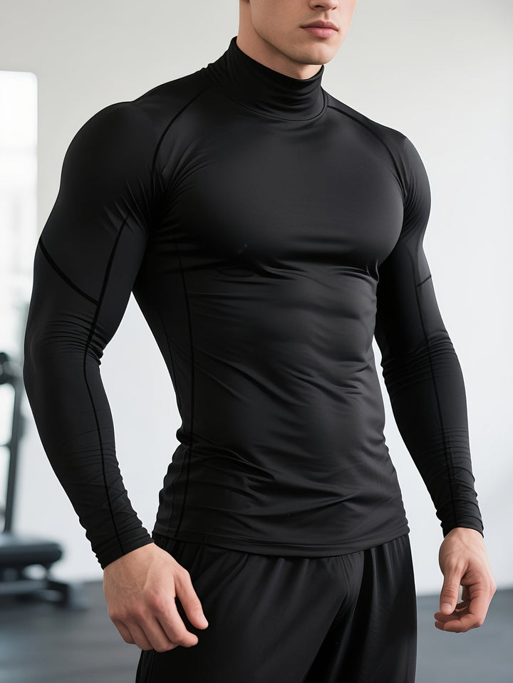 Herr T-shirt | Slimfit | Hög Krage | Sommar