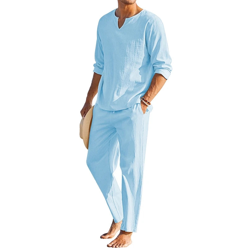 Herr Set | Oversized | Lång Ärm | Sommar