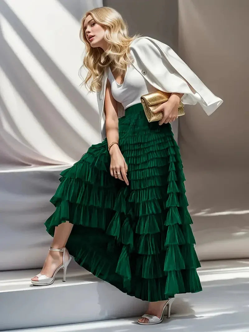 Dam Kjol | Elegant | Volangdesign | Sommar