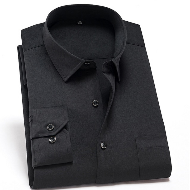 Herr Skjorta | Slimfit Elegant | Med Knappar | Sommar