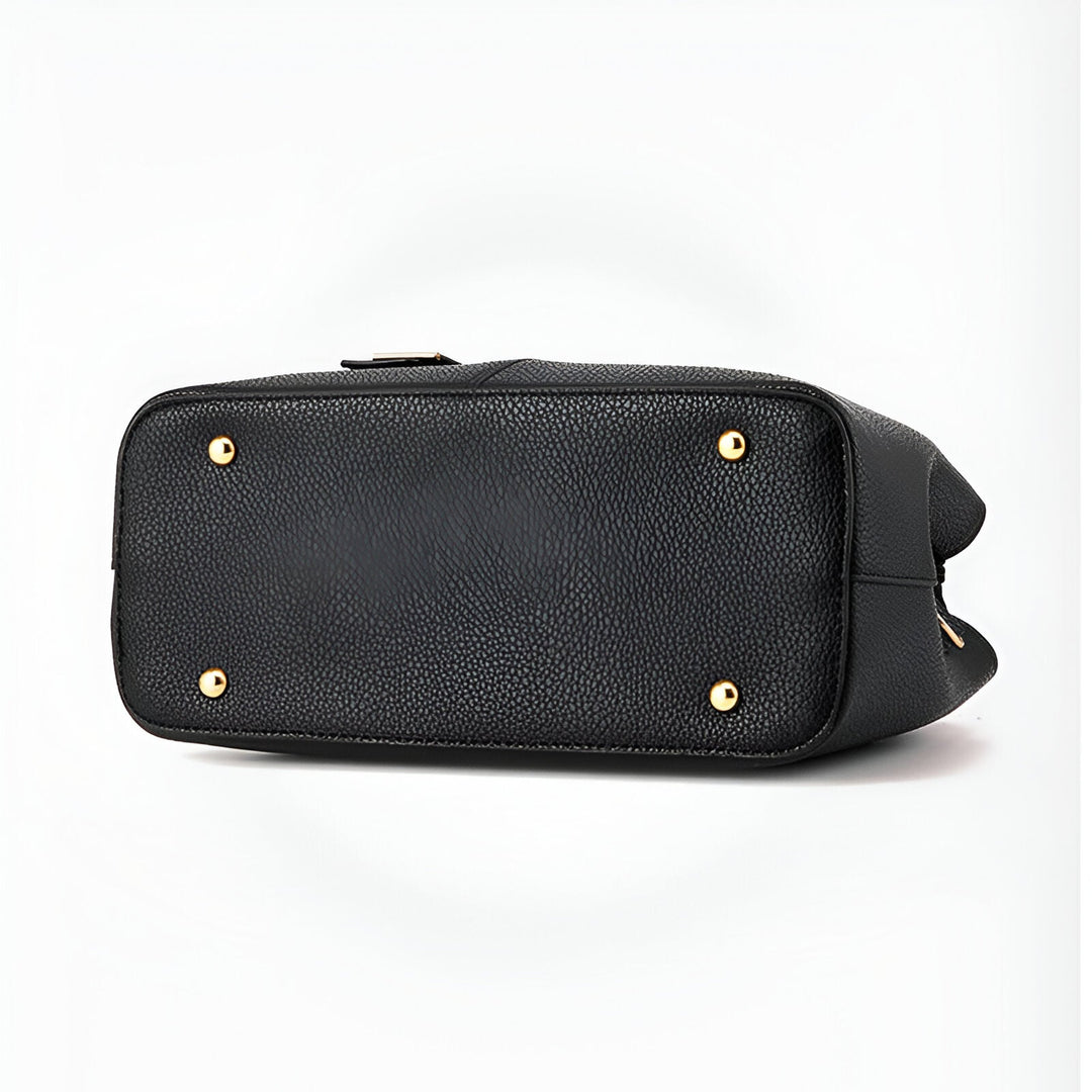 Damväska | Stor fyrkantig tote | Crossbody- och skuldra-väska | PU-läder