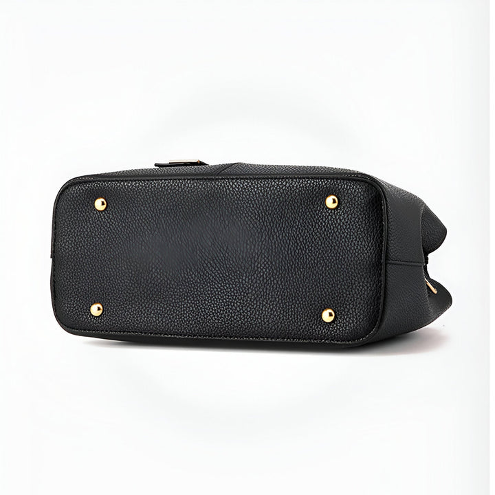 Damväska | Stor fyrkantig tote | Crossbody- och skuldra-väska | PU-läder