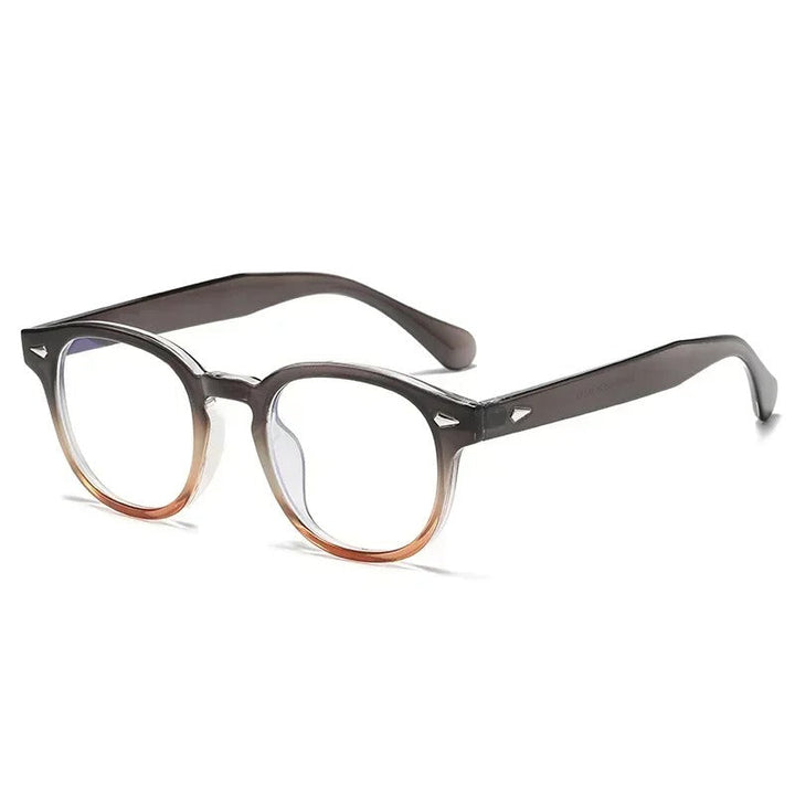 Herr Glasögon | Transparent båge | Minimalistisk look | Sommar
