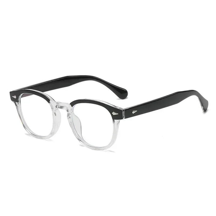 Herr Glasögon | Transparent båge | Minimalistisk look | Sommar