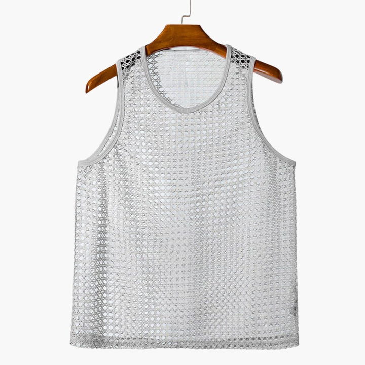 Herr Linne | Avslappnad | Ärmlös Design | Sommar