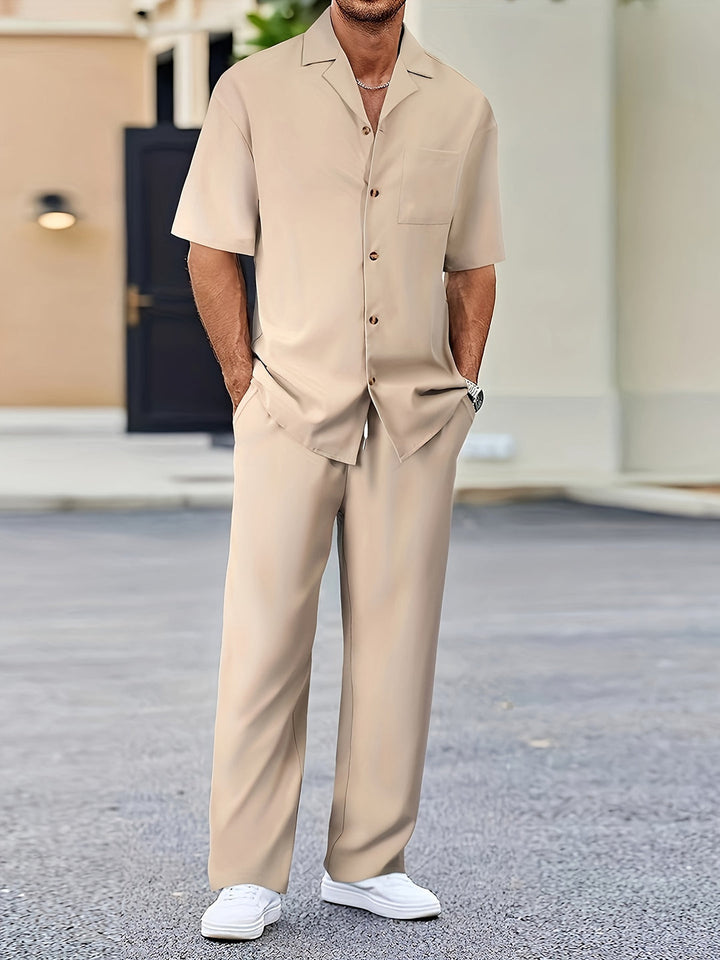 Herr Set | Elegant | Korta Ärm | Sommar